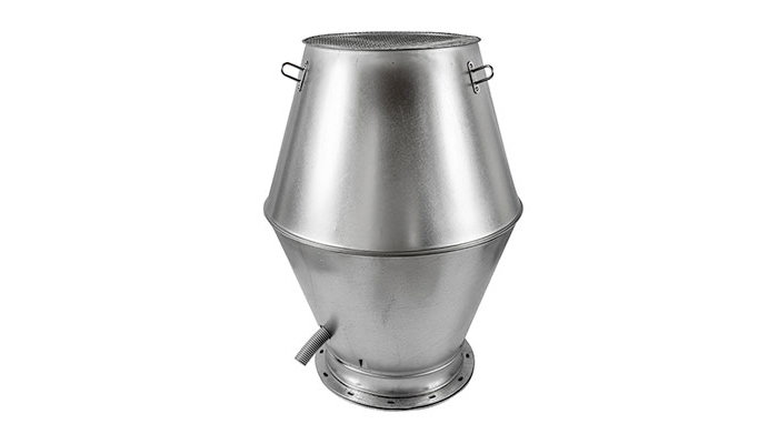 HF - Deflektorhaube mit Flansch